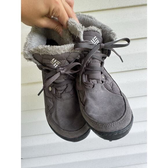 Columbia Minx Shorty Omni-Heat Winter Boot Waterproof Gray Quilted Size 6 Womens - Picture 3 of 14